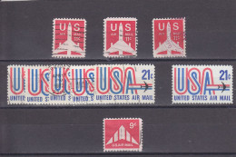 U S A -  O/ FINE CANCELLED - AIRMAIL - 1971 - JET, DELTA - Mi. 1029A, 1035, 1036 - 3a. 1961-… Gebraucht