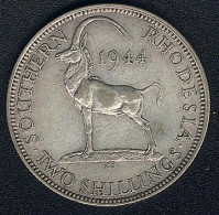 Südrhodesien, 2 Shillings 1944, Silber, KM 19a - Rhodesia