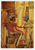 AK 164117 EGYPT - Cairo - Egyptian Museum - Scene On The Back Of King Tut-Ankh Amen's Throne - Musées