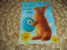 Rabbit, Kaninchen 3D Lenticular  Postkarte Postcard - Lions