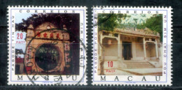 MACAO 465-466 Canc. - Pagode, Pagoda - MACAU - Gebruikt
