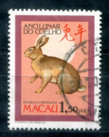 MACAO 568 A Canc. - Chinesisches Jahr Des Hasen, Chinese Year Of The Rabbit, Année Chinoise Du Lapin - MACAU - Gebruikt