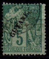 Guyane   -1892 - Type Alphée Dubois Surch  - N° 19  - Oblit - Used - Oblitérés