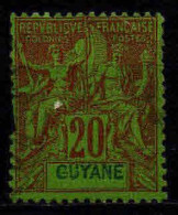 Guyane - 1892 - Type  Sage   - N° 36  - Oblit - Used - Oblitérés