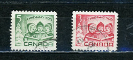 CANADA - NOEL - N° Yvert 397+398 Obli. - Usati