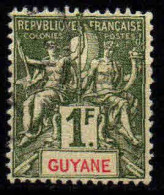 Guyane - 1892 - Type  Sage   - N° 42  - Oblit - Used - Oblitérés