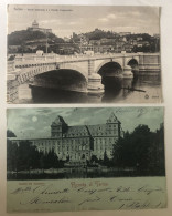 2 CPA Dont 1 Précurseur 1901 - TORINO - TURIN - Castello Del Valentino - Ponte Umberto - Simone De Thoré Mantes - Collections & Lots