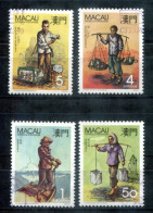 MACAO 612-615 Canc. - Wasserträger, Water Carrier, Porteur D'eau - MACAU - Used Stamps