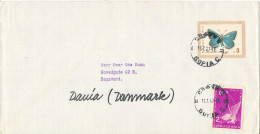 Bulgaria Cover Sent To Denmark 13-1-1967 Topic Stamps - Lettres & Documents