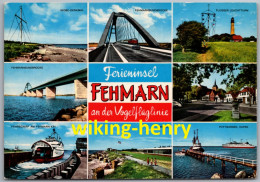 Fehmarn - Mehrbildkarte - Vogelfluglinie Deutschland Dänemark - Fehmarn