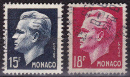 Monaco YT 367-368 Mi 425-426 Année 1951 (Used °) Prince - Oblitérés