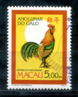 MACAO 712 A Canc. - Chinesisches Jahr Des Hahns, Chinese Year Of The Rooster, Année Chinoise Du Coq - MACAU - Usados