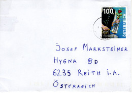 Brief Von 2263 Dürnkrut Mit 100 Cent Dispenser Teufelsgeige 2023 - Lettres & Documents