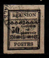 Réunion - 1889 - Vignette ND Sans Gomme  -  N° 5 - Oblit - Used - Timbres-taxe