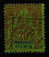 Inde - 1892 - Type Sage  - N° 7 - Oblit - Used - Used Stamps