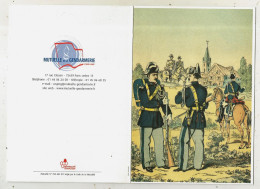 Cp 4 Pages, 175 X 120 Mm, Vierge, Militaria, Gendarmerie, Gendarme, Frais Fr 1.65 E - Polizia – Gendarmeria