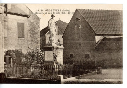 SAINTE SEVERE LE MONUMENT AUX MORTS 1914 1918 - Autres & Non Classés