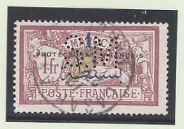 MAROC - PERFORE -N°51 - Perforé S.M -STE MARSEILLAISE DE CREDIT - CASABLANCA - Used Stamps