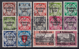 DEUTSCHES REICH 1933 - Canceled - Mi 716-729 - Complete Set! - DANZIG - Gebruikt