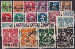DEUTSCHES REICH 1920 - Canceled - Mi 119-138 - Complete Set! - BAYERN-ABSCHIED - Unused Stamps