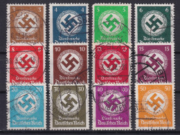 DEUTSCHES REICH 1933/34 - Canceled - Mi 132-143 - Complete Set! - Dienstmarken - Gebraucht