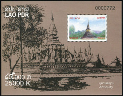 LAOS 2013 - BF 209 ; Block 243A MNH Stupas - Laos