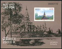 LAOS 2013 - BF 209a ; Block 243B MNH Stupas - Laos