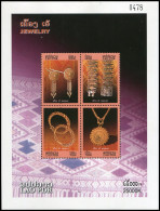 LAOS 2007 - YT BF 171 ; Mi Block 202 ; Sc 1710a MNH Gold Jewelry - Laos
