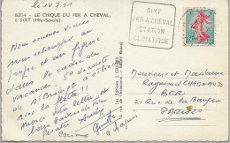 CARTE SIXT -FER A CHEVAL -HTE SAVOIE - OBLITERATION  DAGUIN  -" SIXT FER A CHEVAL -STATION CLIMATIQUE - ANNEE 1961 - Mechanical Postmarks (Other)