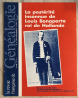 La Revue Française De GENEALOGIE Numéro 27-1983 "la Postérité Inconnue De Louis Bonaparte Roi De Hollande - Science