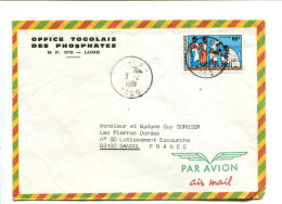 République Togolaise -  Affranchissement Sur Lettre Par Avion - Vaccination Contre La Variole - Togo (1960-...)