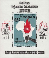 Kongo Congo 1967 -  Gipfelkonferenz Der Organisation Für Afrikanische Einheit.  MiNr 296 / Block 12 - Neufs