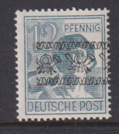 GERMANY (BRITISH AMERICAN ZONE)  -  1948 Currency Reform Opt Multiple Posthorns 12pf Lightly Hinged Mint - Postfris