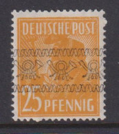 GERMANY (BRITISH AMERICAN ZONE)  -  1948 Currency Reform Opt Multiple Posthorns 25pf Lightly Hinged Mint - Mint