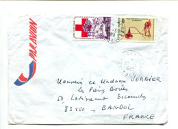 République Togolaise -  Affranchissement Sur Lettre - Croix Rouge Henri Dunant / Invention Du Phonographe - Togo (1960-...)