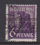GERMANY (BRITISH AMERICAN ZONE)  -  1948 Currency Reform Opt Multiple Posthorns 6pf Lightly Hinged Mint - Usados