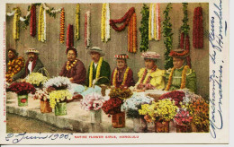 11347 - Amérique - Etats Unis - HAWAII     NATIVE  FLOWERS  GIRLS  HONOLULU   En  1905 - Honolulu