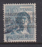 GERMANY (BRITISH AMERICAN ZONE)  -  1948 Currency Reform Opt Multiple Posthorns 12pf Lightly Hinged Mint - Used