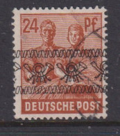 GERMANY (BRITISH AMERICAN ZONE)  -  1948 Currency Reform Opt Multiple Posthorns 24pf Lightly Hinged Mint - Used