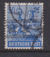 GERMANY (BRITISH AMERICAN ZONE)  -  1948 Currency Reform Opt Multiple Posthorns 50pf Lightly Hinged Mint - Afgestempeld