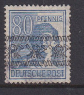GERMANY (BRITISH AMERICAN ZONE)  -  1948 Currency Reform Opt Multiple Posthorns 80pf Lightly Hinged Mint - Oblitérés