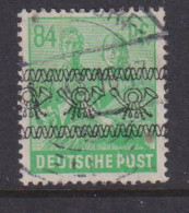 GERMANY (BRITISH AMERICAN ZONE)  -  1948 Currency Reform Opt Multiple Posthorns 84pf Lightly Hinged Mint - Afgestempeld