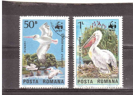 ROMANIA 1984 W.W.F. GABBIANO 2 VALORI - Oblitérés