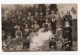 11 - HANNUT - Ecole Des Soeurs Du St Coeur De Marie * 17-07-1918 * Carte-photo* - Hannuit