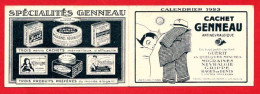 Petit Calendrier Publicitaire, Cachet Genneau. Année 1923. - Small : 1921-40