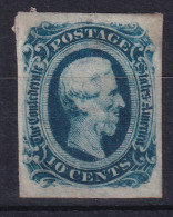 CONFEDERATED STATES 1863 - MLH - Sc# 9 - 1861-65 Stati Confederati