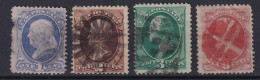 USA 1870/71 - Canceled - Sc# 145-148 - Gebraucht