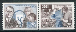 SWEDEN 1974 Radio Anniversary  MNH / **.  Michel 889-90 - Ongebruikt