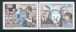 SWEDEN 1974 Radio Anniversary  MNH / **.  Michel 889-90 - Ungebraucht