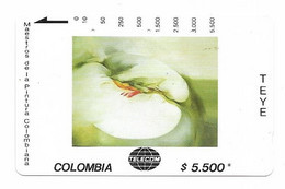 Colombia Tamura Used Phone Card, No Value, Collectors Item. Painting # Colombia-19 - Colombie